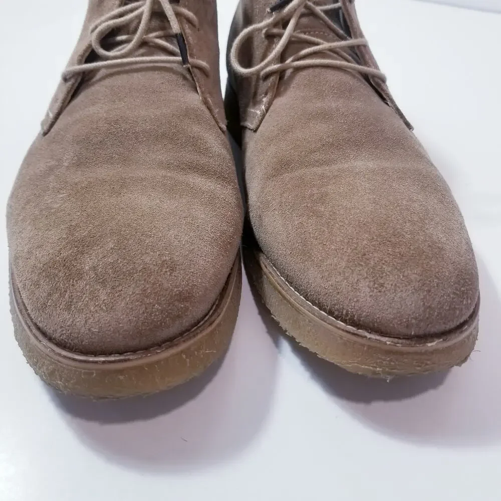 All Saints Men size 44  Brown Suede Leather Chukka Boots